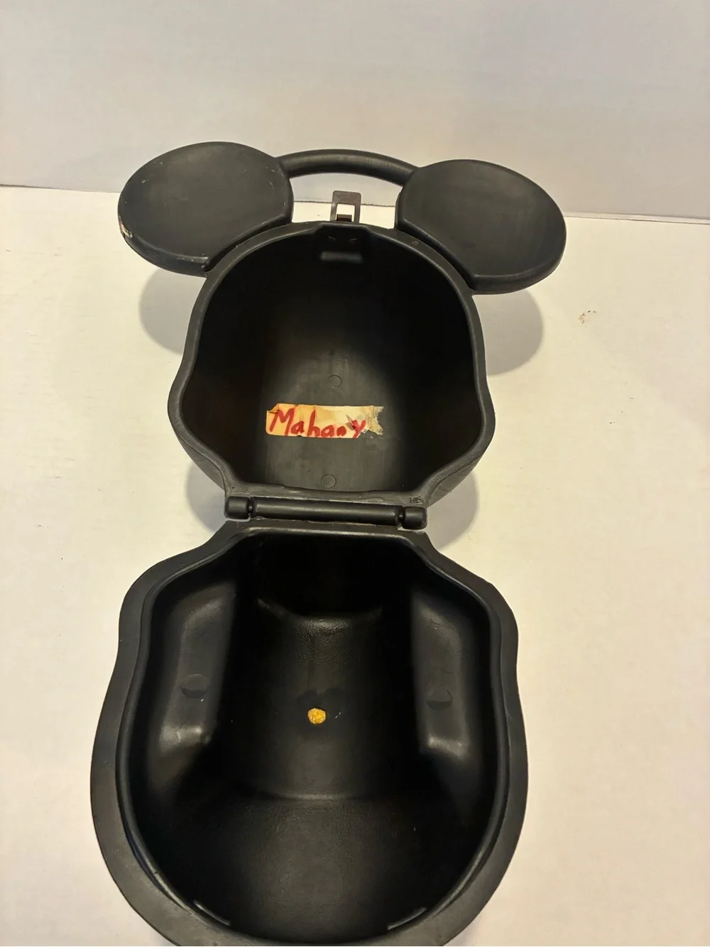 Aladdin Mickey Mouse Head Shaped Plastic Lunch Box Disney Vintage USA Made